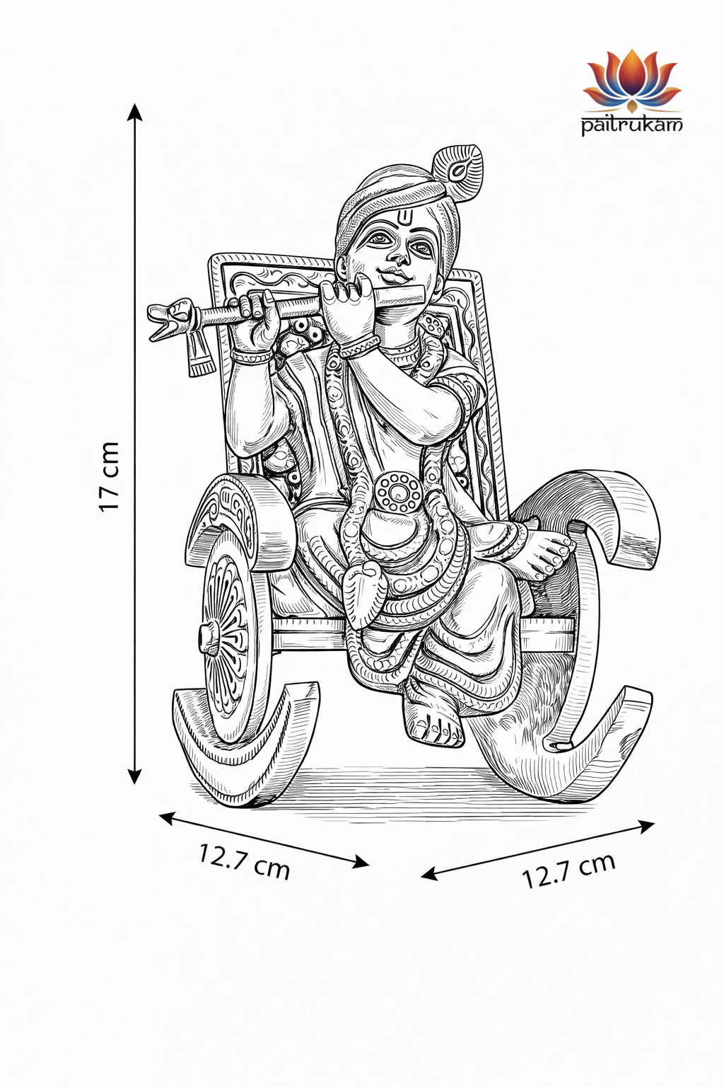 Krishna on Rocking Chair