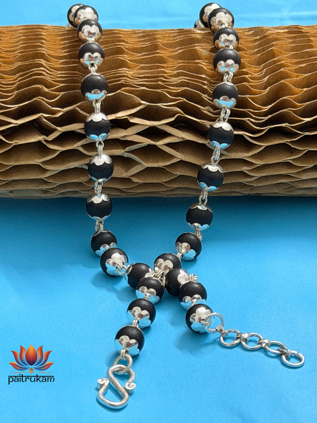 Karungali-Silver Bracelet