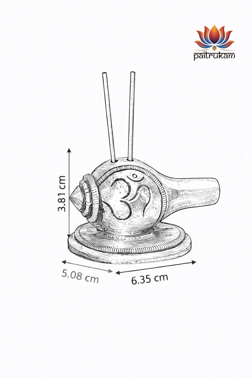 Conch incense holder / Agarbathi stand